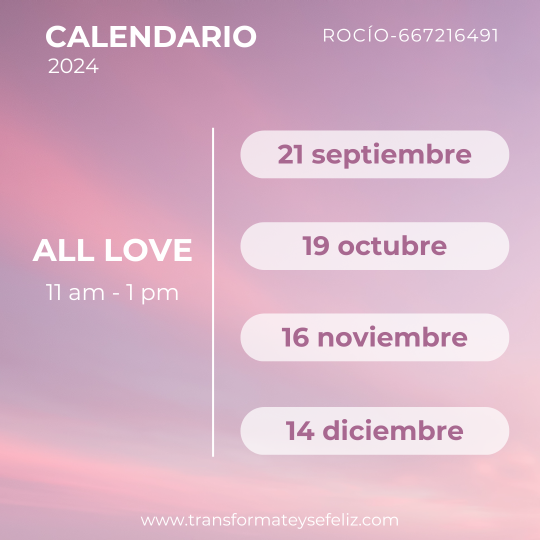 ALL LOVE SEKHEM CALENDARIO